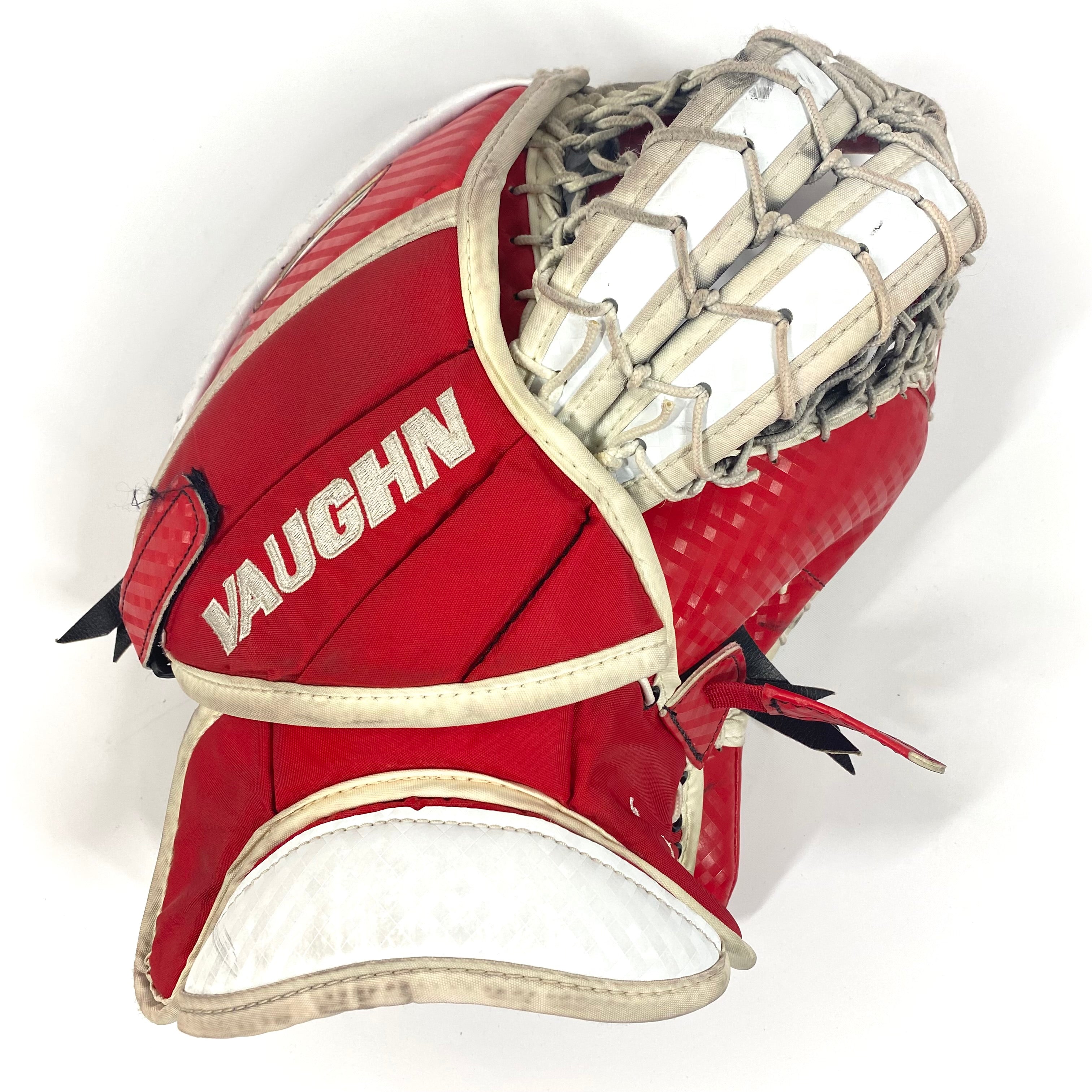 Vaughn Velocity V9 - Gant de gardien de but Pro Stock d'occasion (rouge/blanc)